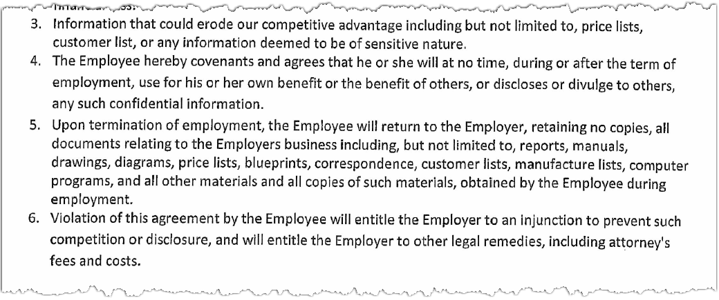 2021 03 Elan confidentiality agreement snippet.png